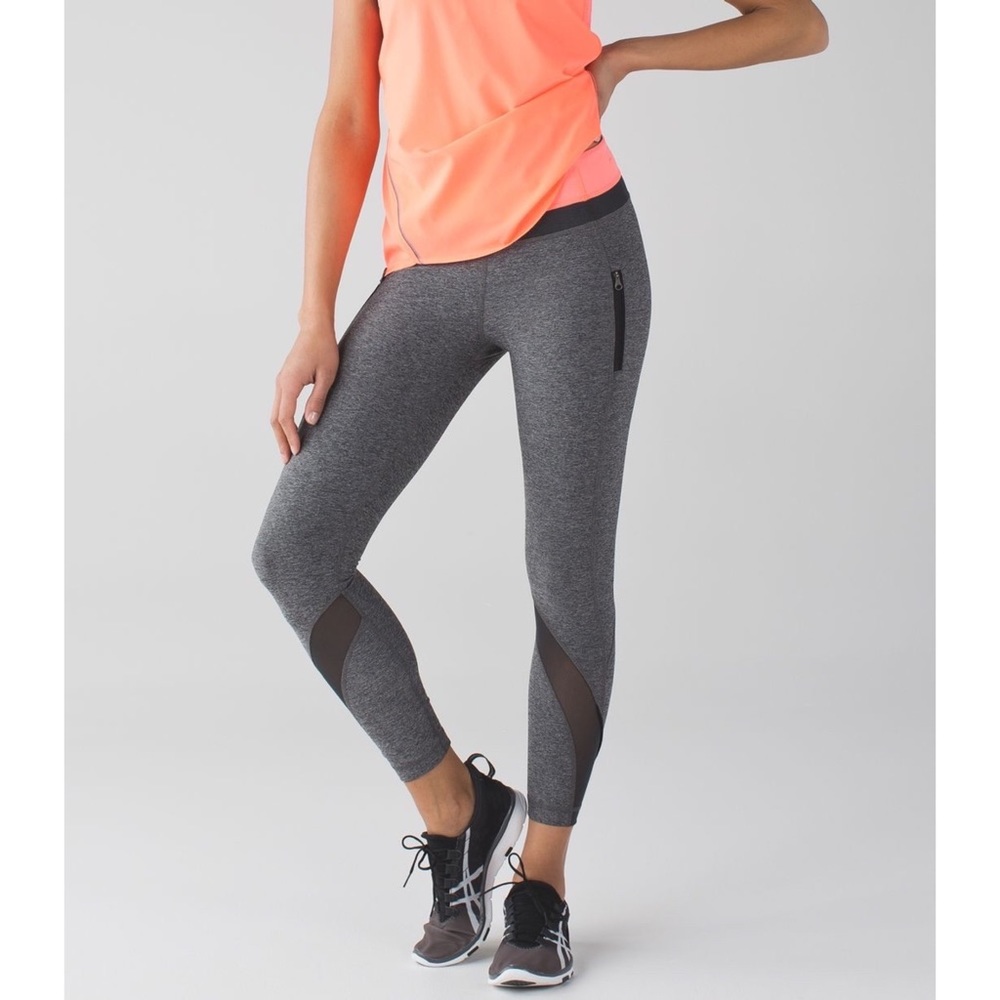 Lululemon Inspire Tight Heather Grey Leggings Size 2 - Picture 2 of 14